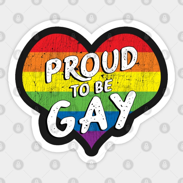 Proud To Be Gay Rainbow Heart Gift graphic Sticker by theodoros20